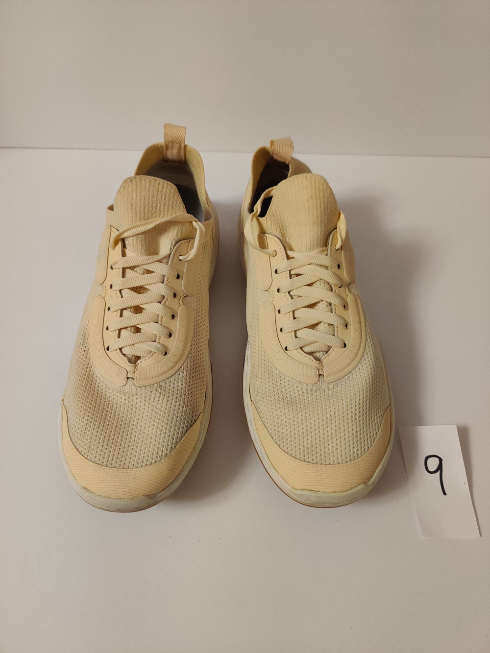 Made + Wheat Yellow Lightweight Beige Knit Sneakers W9